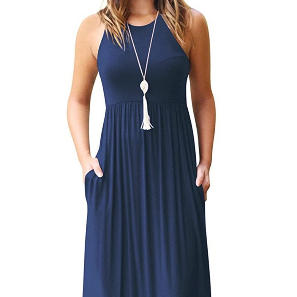 Navy Maxi Dress- Large